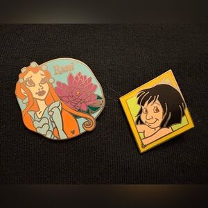 Disney Trading Pins - Fairies Rani and Jungle Book’s Mowgli Hidden Mickey Pins.